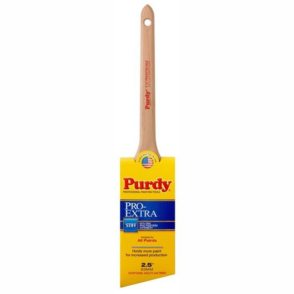Purdy 2-1/2" Angle Sash Paint Brush, Tynex/Chinex/Polyester Bristle 144080725